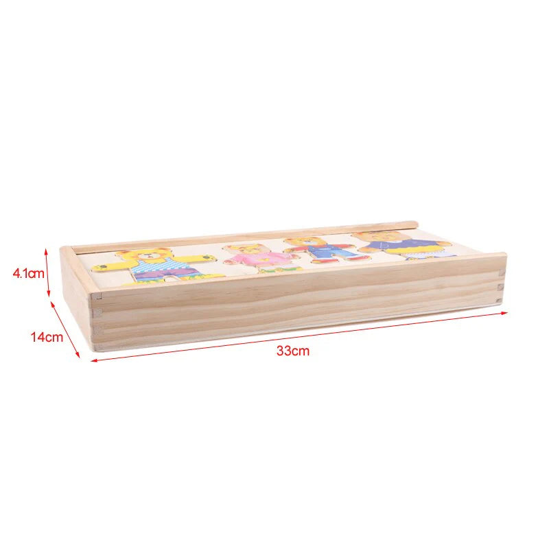 Woodies™ | Houten verkleed puzzel 'Bobbie'
