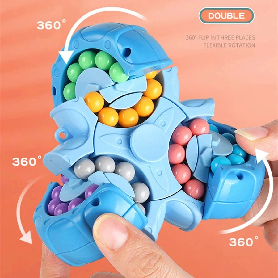 Spinny™ | SensoryToy | 2 in 1 Rubiks Kubus / Magische Boon Gyro Fidget Spinner