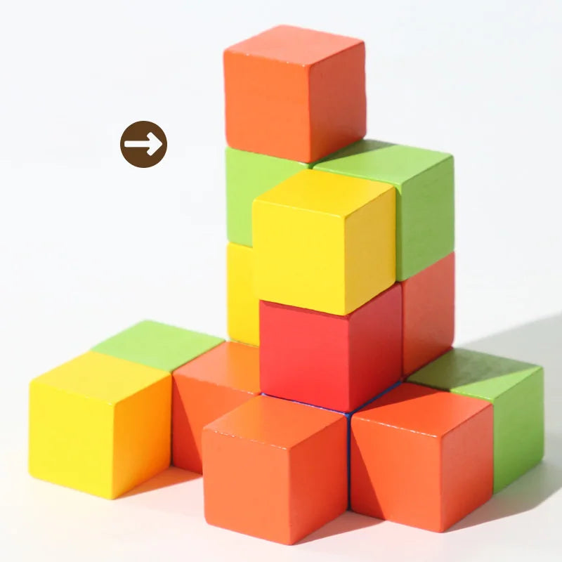 Woodies™ | Verbeter de motoriek | Houten bouwblokjes