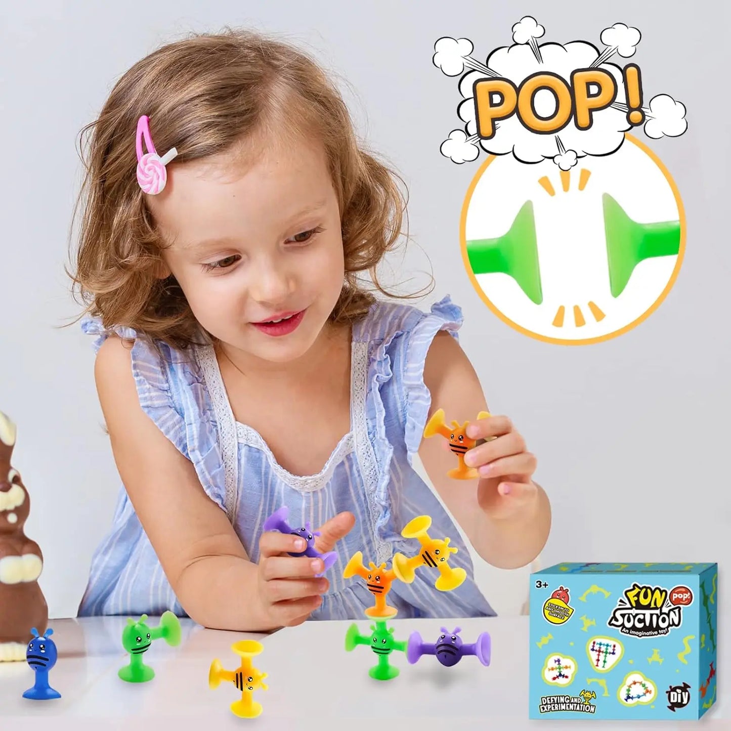 Zuignap Blox™ – Sensorisch Bouwspeelgoed voor Creatieve Kinderen