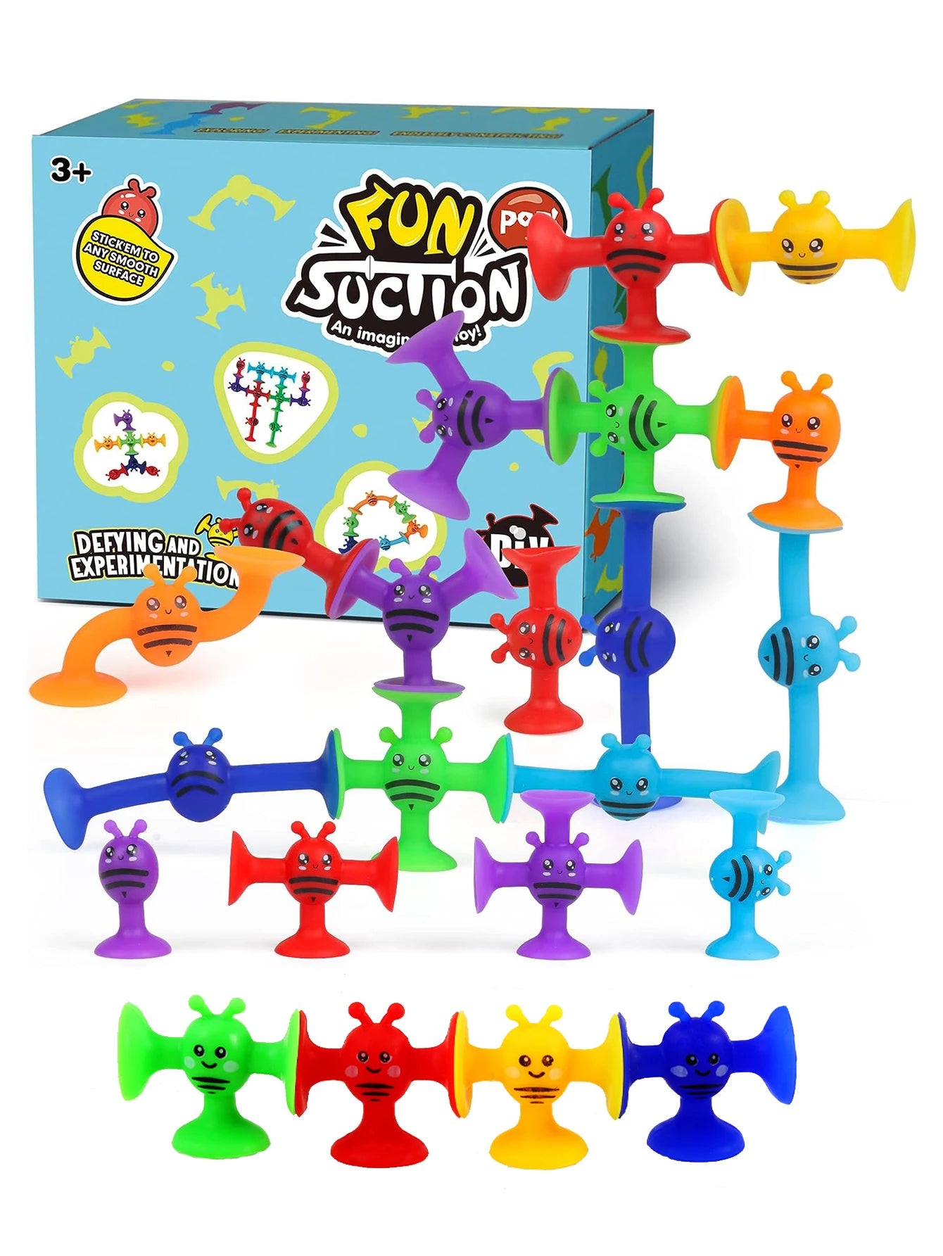 Zuignap Blox™ – Sensorisch Bouwspeelgoed voor Creatieve Kinderen