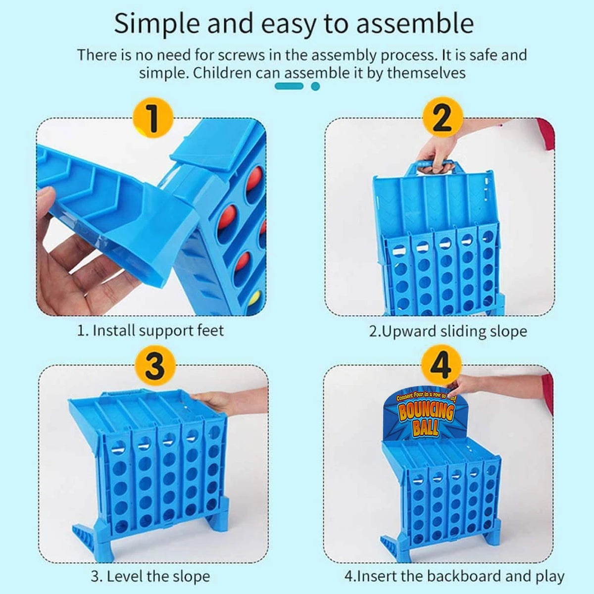 Connect 4 Bounce™ | 4 op een rij - Stuiter en Win!