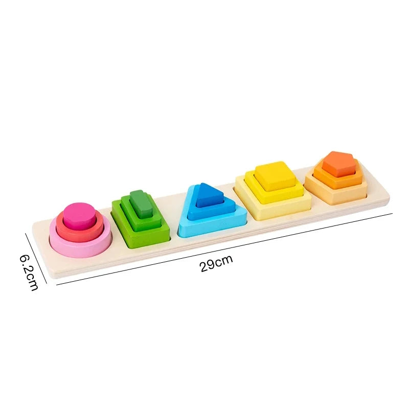 Woodies™ | Sorteren en stapelen | Montessori sorteerbord