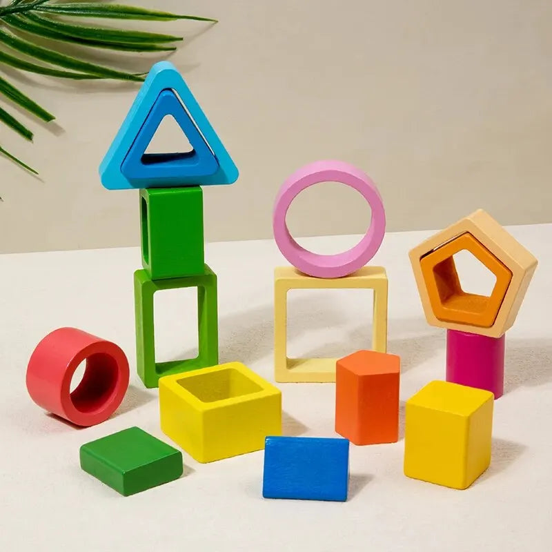 Woodies™ | Sorteren en stapelen | Montessori sorteerbord