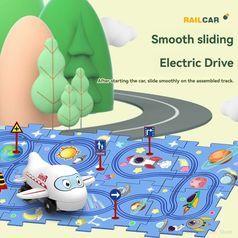 Puzzle Racer™ | Stimuleer cognitieve ontwikkeling | Assembly Track