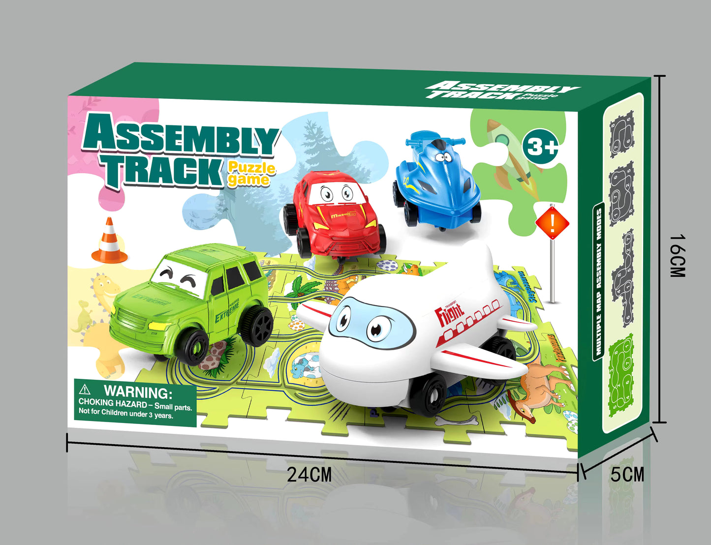 Puzzle Racer™ | Stimuleer cognitieve ontwikkeling | Assembly Track