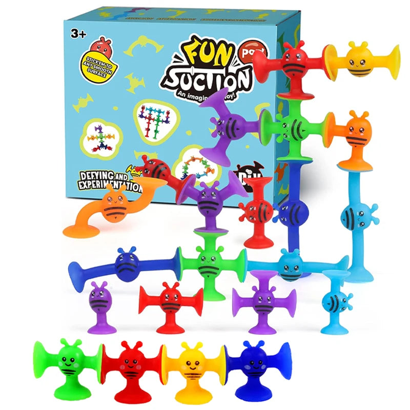 Zuignap Blox™ – Sensorisch Bouwspeelgoed voor Creatieve Kinderen