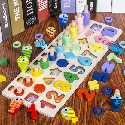 Woodies™ | Développer les compétences | Plateau de jeu en bois Montessori